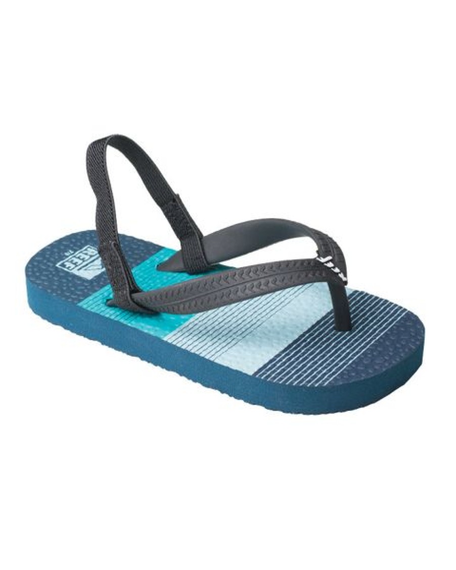 Reef Thongs | Reef Steps Kids Blue Logo