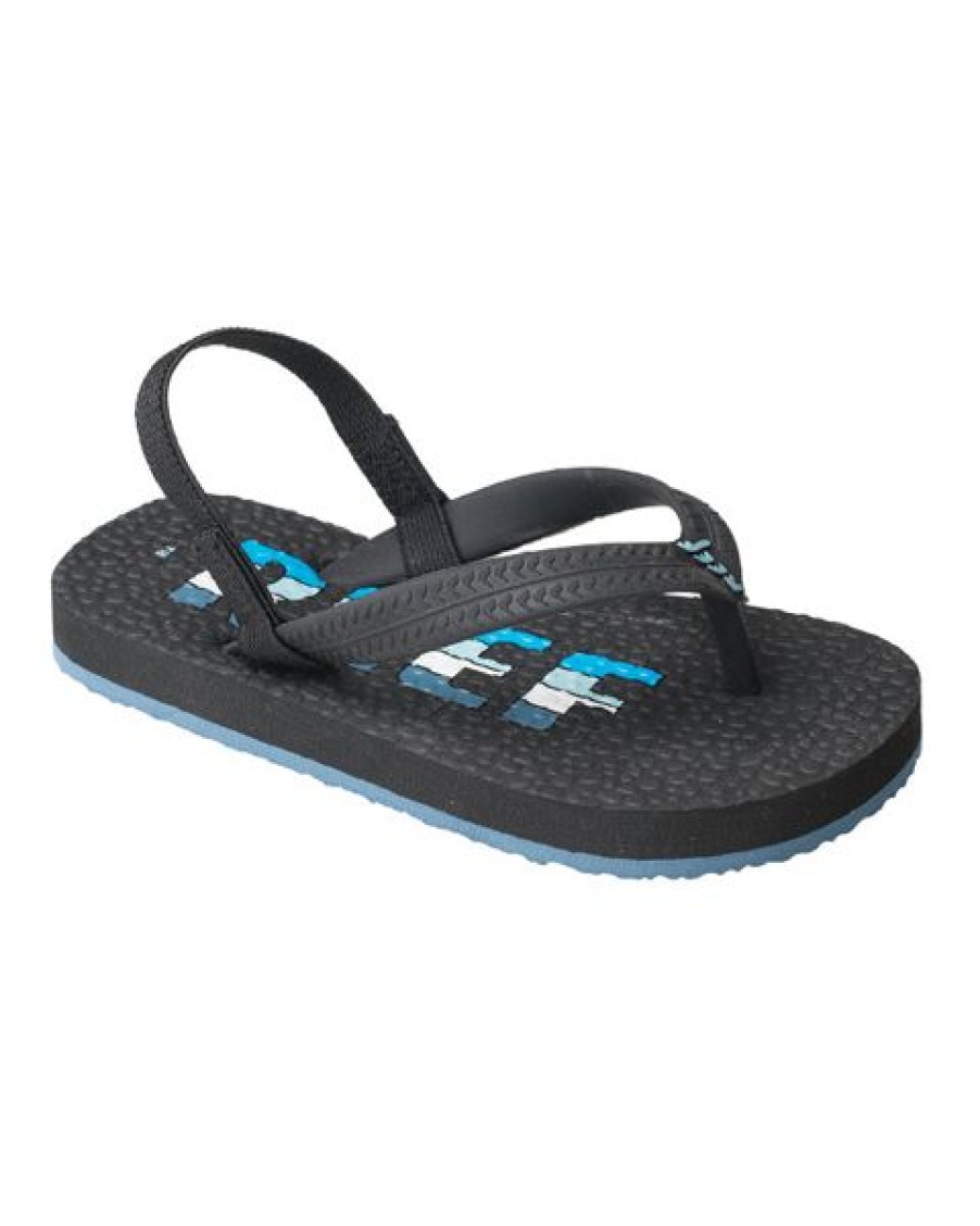 Reef Thongs | Reef Steps Kids Blue Logo