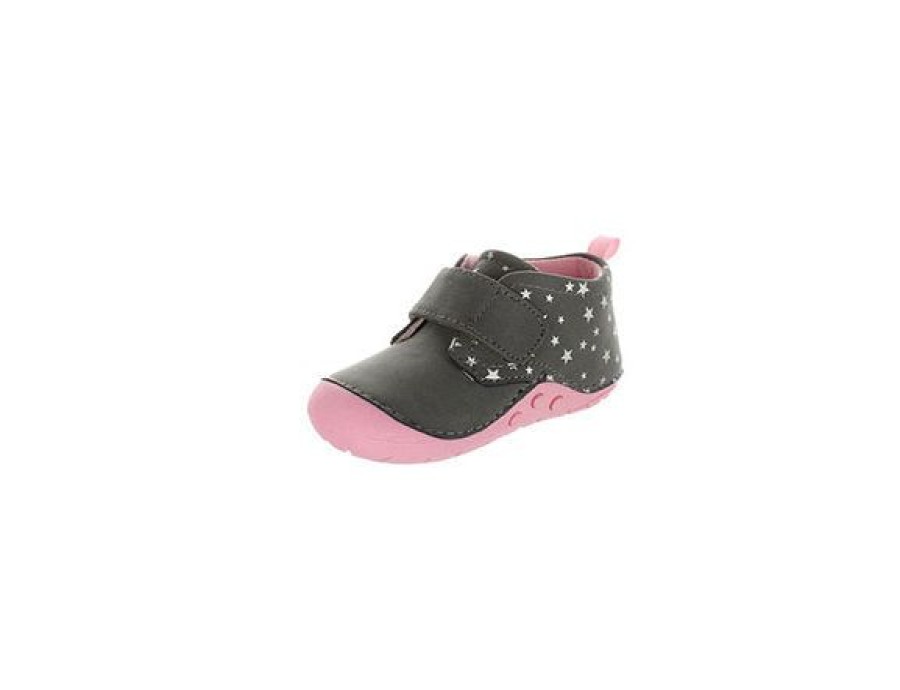 Surefit Baby Shoes | Surefit Cruz Grey Pink