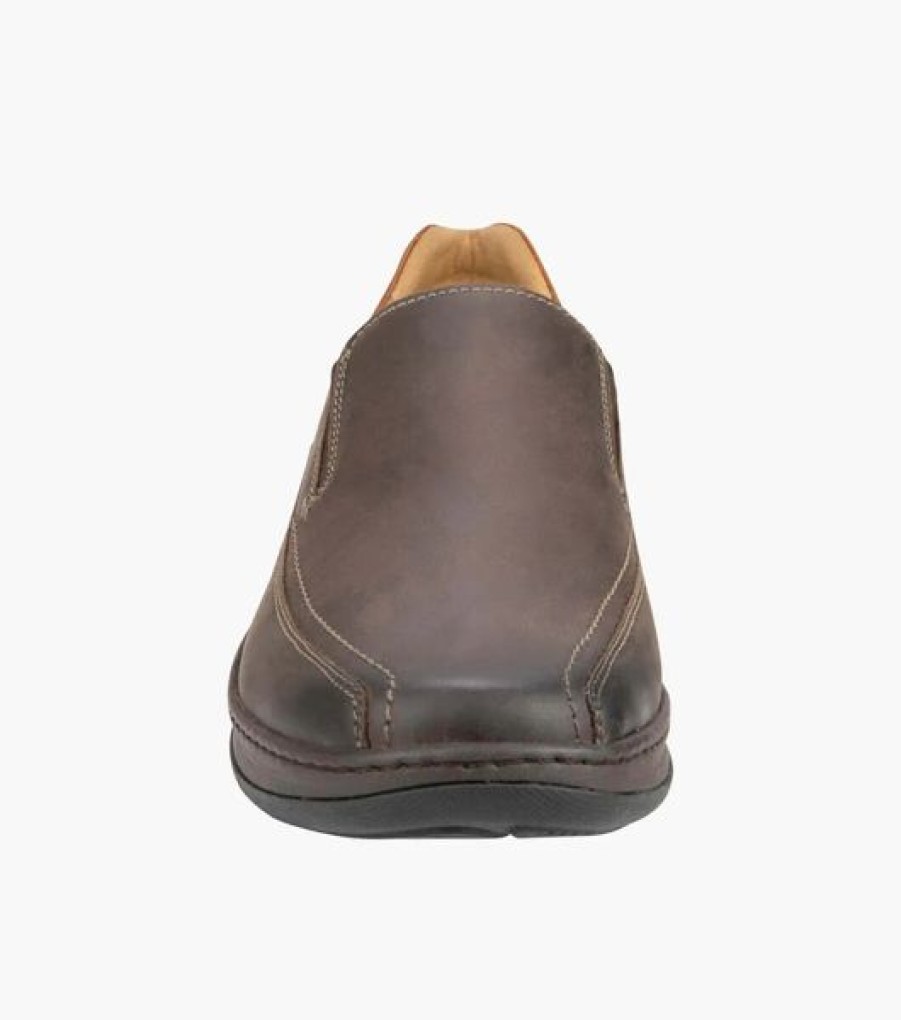 Florshiem Men'S Comfort | Florsheim Central Bke Toe Brown Crazy Horse