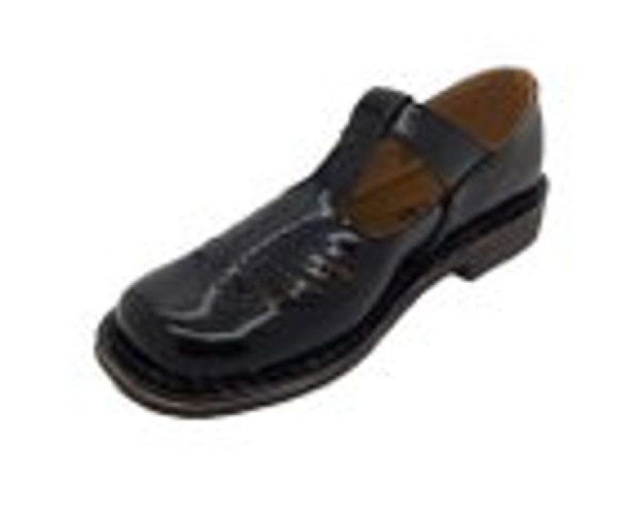 Wilde T Bar School Shoes | Wilde Jenny-Y School Shoe Black