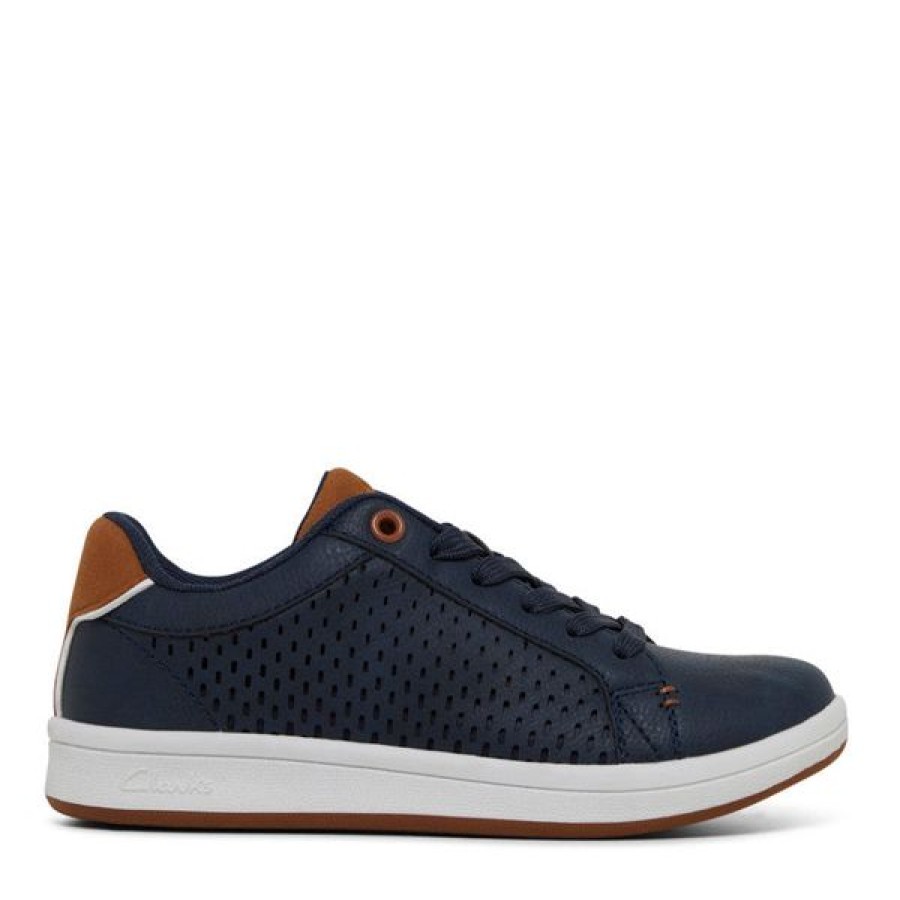 Clarks Lace Up | Clarks Dane Navy Tan