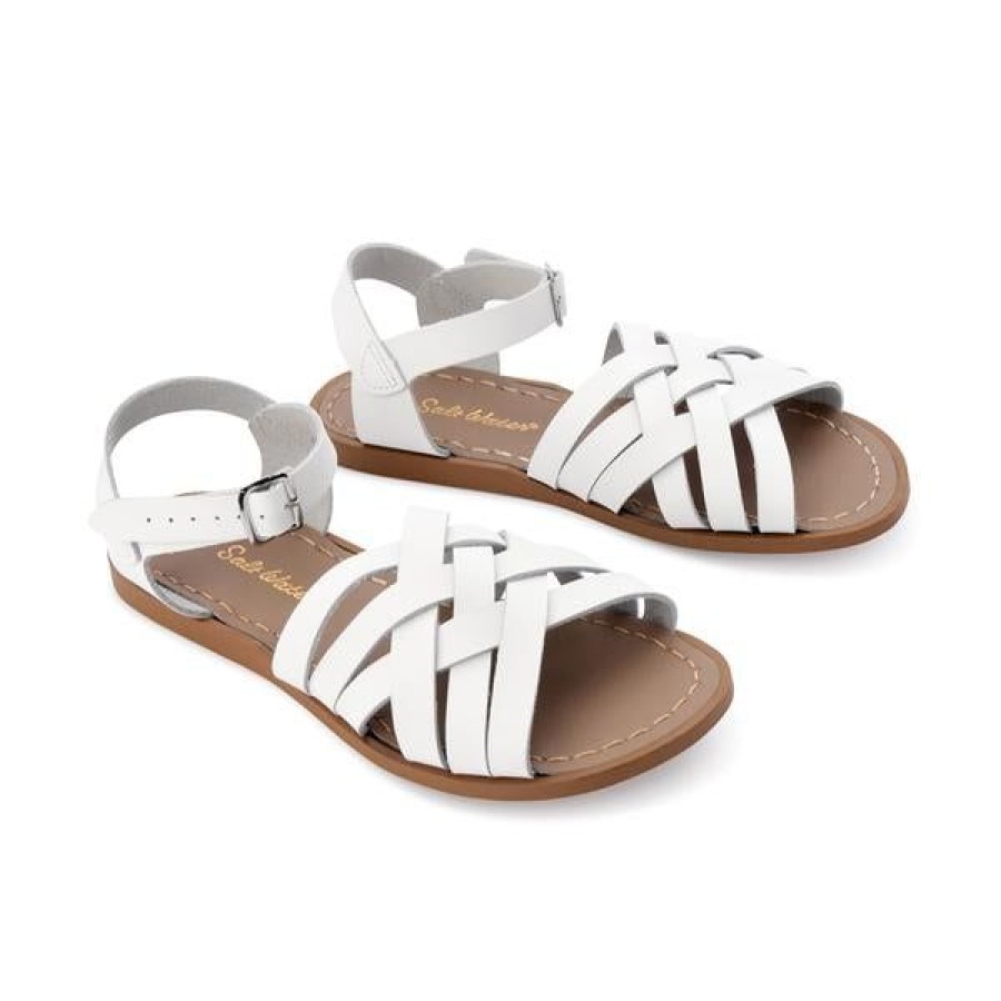 Salt Water Flats | Saltwater Retro Sandal White