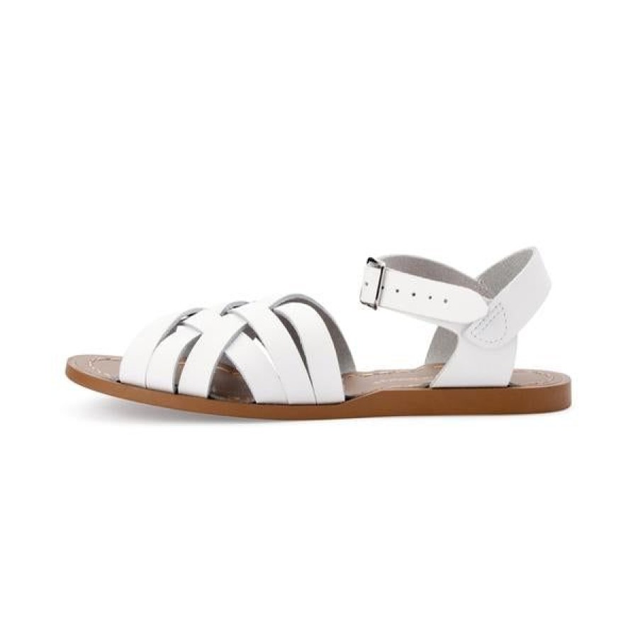 Salt Water Flats | Saltwater Retro Sandal White