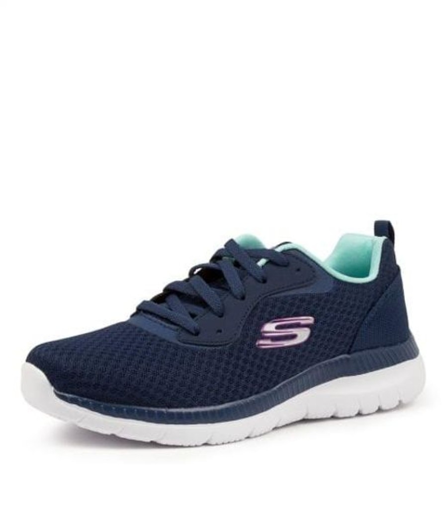 Skechers Lace Up | Skechers Bountiful Navy