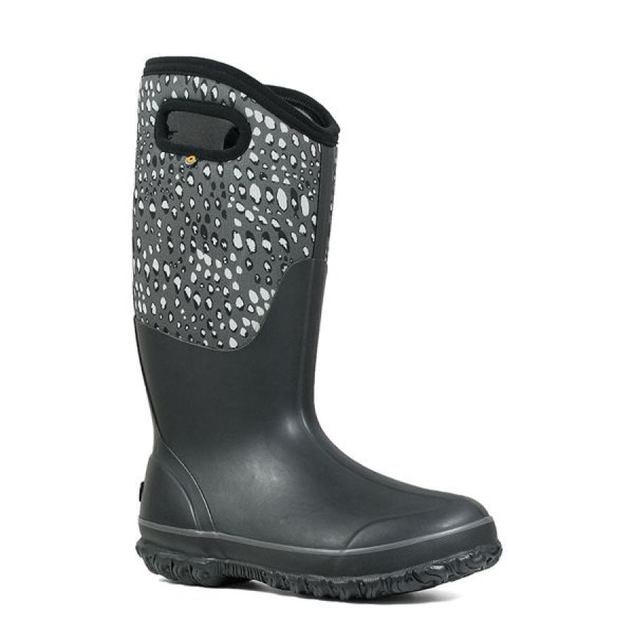 Bogs Gumboots | Bogs Classic Tall Appaloosa Wide Calf Black Multi