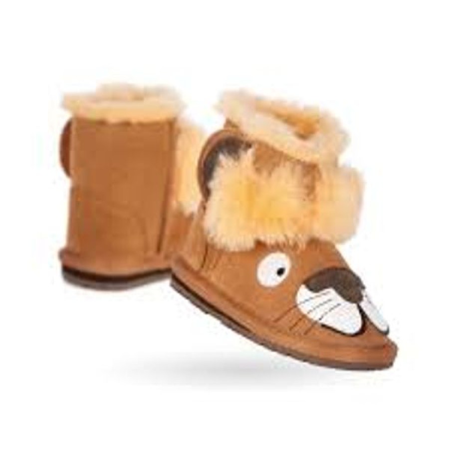 EMU Slippers | Emu Leo Lion Chestnut