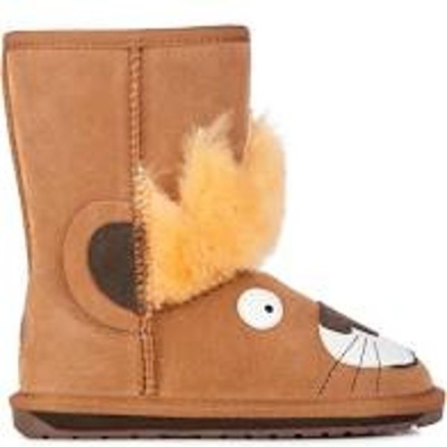 EMU Slippers | Emu Leo Lion Chestnut