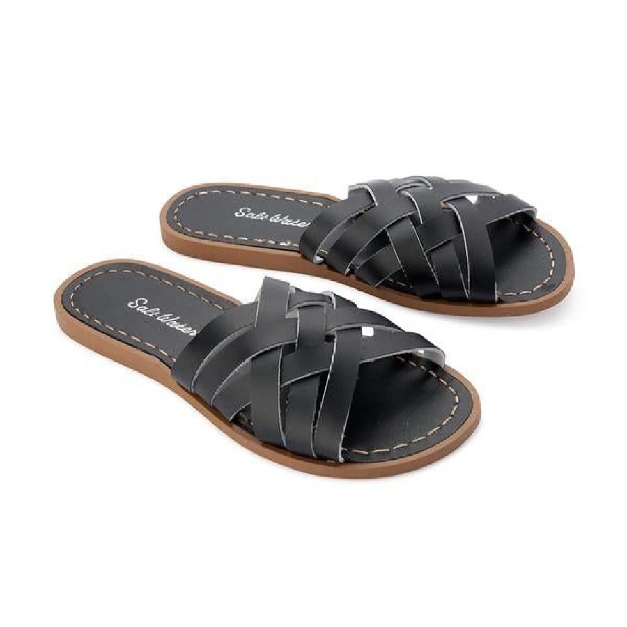 Salt Water Flats | Saltwater Retro Slide Black