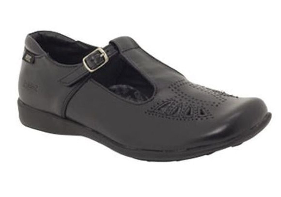 Roc T Bar School Shoes | Mango 11 Black