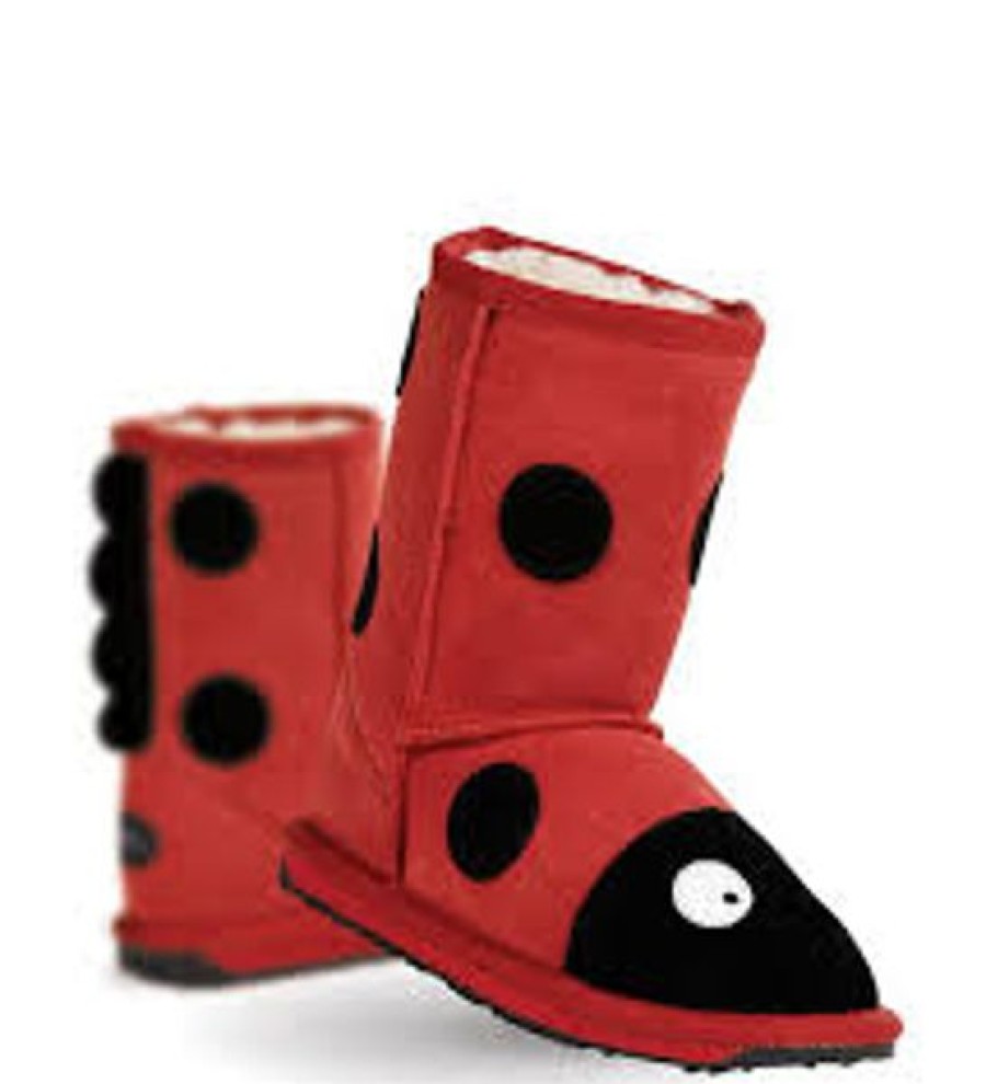 EMU Slippers | Emu Ladybird Red