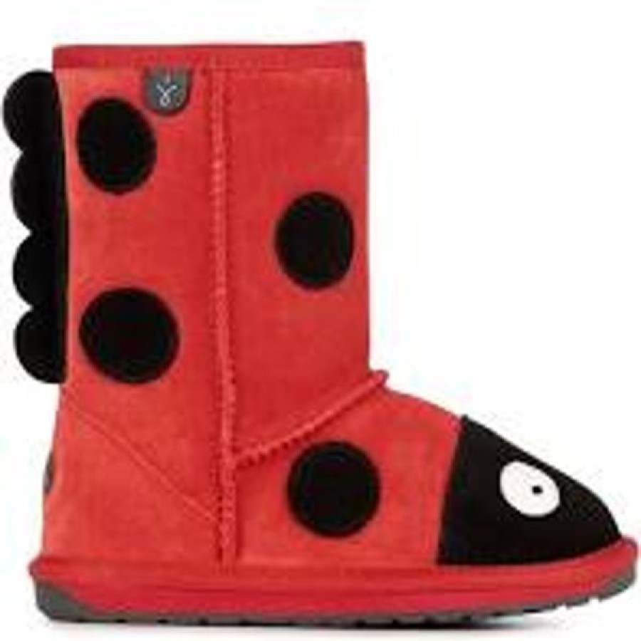 EMU Slippers | Emu Ladybird Red